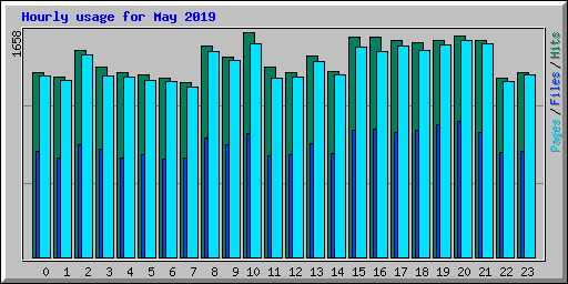 Hourly usage for May 2019